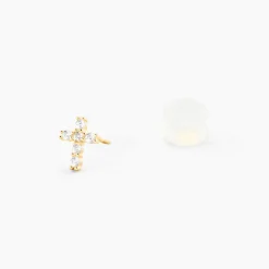 Boucles D'oreilles Puces Luna Or Jaune Oxyde De Zirconium-Histoire d'Or Hot