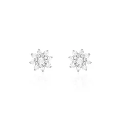 Boucles D'oreilles Puces Lorraine De Zirconium-Histoire d'Or Hot