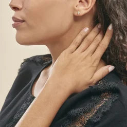 Boucles D'oreilles Puces Lizia Or Jaune Diamant-Histoire d'Or Best