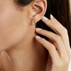 Boucles D'oreilles Puces Loubra Or Jaune Emeraude-Histoire d'Or Best