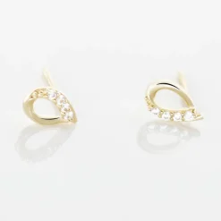 Boucles D'oreilles Puces Lisianthus Or Jaune Oxyde-Histoire d'Or Outlet