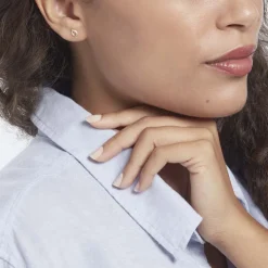 Boucles D'oreilles Puces Lisianthus Or Jaune Oxyde-Histoire d'Or Outlet