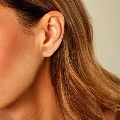 Histoire d'Or Boucles D'Oreilles Puces Lavonne Or Jaune