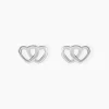 Boucles D'oreilles Puces Lehinaae Argent Blanc-Histoire d'Or Discount