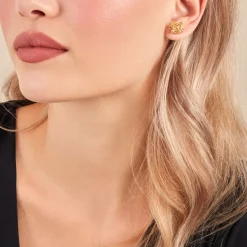 Boucles D'oreilles Puces Leonidas Or Jaune-Histoire d'Or Hot