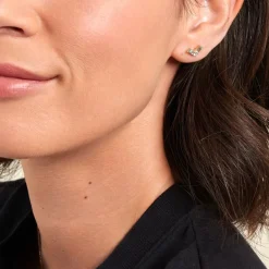 Histoire d'Or Boucles D'oreilles Puces Lavender Or Jaune Topaze