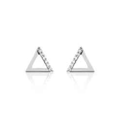 Boucles D'oreilles Puces Lorena De Zirconium-Histoire d'Or New