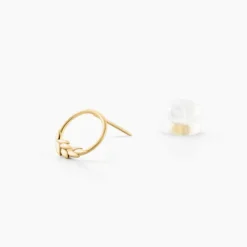 Boucles D'oreilles Puces Leafora Or Jaune-Histoire d'Or Sale