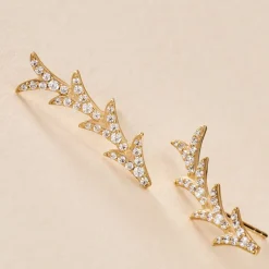 Histoire d'Or Boucles D'oreilles Puces Ligeia Or Jaune Oxyde De Zirconium