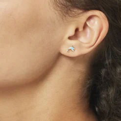 Histoire d'Or Boucles D'oreilles Puces Mael Dauphin Or Jaune