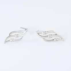 Boucles D'oreilles Puces Marnie Or Blanc Diamant-Histoire d'Or Discount