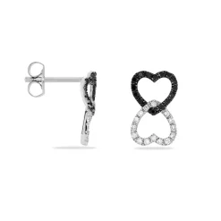 Boucles D'oreilles Puces Miranda Or Blanc Diamant-Histoire d'Or New