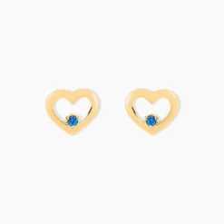 Histoire d'Or Boucles D'oreilles Puces Martella Or Jaune Saphir