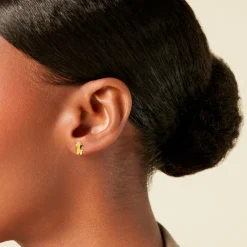 Boucles D'Oreilles Puces Mostafa Or Jaune-Histoire d'Or Outlet