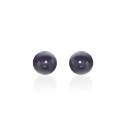 Histoire d'Or Boucles D'oreilles Puces Micaelle Teintees Or Jaune Perle De Culture