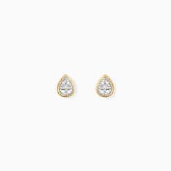 Boucles D'Oreilles Puces Mon 1Er Diamant Or Jaune Diamant-Histoire d'Or Online