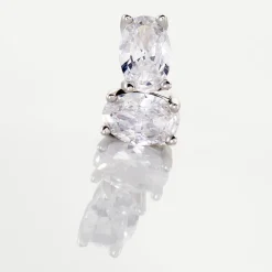 Histoire d'Or Boucles D'oreilles Puces Mathilda Argent Blanc Oxyde De Zirconium