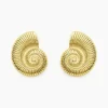 Histoire d'Or Boucles D'oreilles Puces Mermaid Acier Jaune