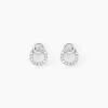 Histoire d'Or Boucles D'oreilles Puces Mahaut Or Blanc Diamant