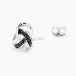 Boucles D'oreilles Puces Melina Argent Blanc Oxyde De Zirconium-Histoire d'Or Hot