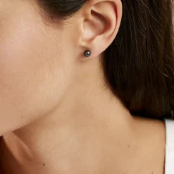 Boucles D'oreilles Puces Micaelle Teintees Or Jaune Perle De Culture-Histoire d'Or Best