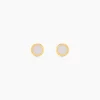 Histoire d'Or Boucles D'Oreilles Puces Nikandros Or Jaune Nacre