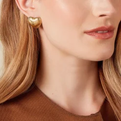 Boucles D'oreilles Puces Nolene Acier Jaune-Histoire d'Or Sale