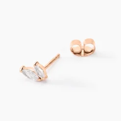 Histoire d'Or Boucles D'oreilles Puces Navette De Zirconium