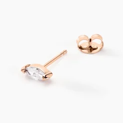 Boucles D'oreilles Puces Navette De Zirconium-Histoire d'Or Online