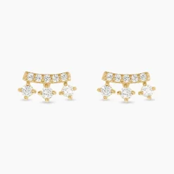 Histoire d'Or Boucles D'oreilles Puces Narelle Or Jaune Oxyde De Zirconium