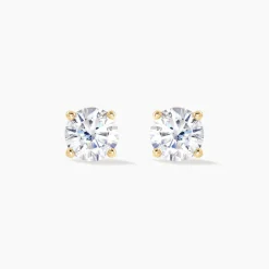 Boucles D'oreilles Puces Nilay Plaqué Or Jaune Oxyde De Zirconium-Histoire d'Or Discount