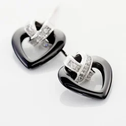 Histoire d'Or Boucles D'oreilles Puces Nolwen Argent  Céramique Oxyde De Zirconium