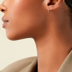 Histoire d'Or Boucles D'Oreilles Puces Nefertari Or Jaune Oxyde De Zirconium