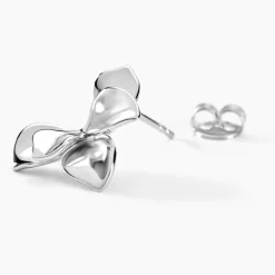 Histoire d'Or Boucles D'oreilles Puces Narcisse Dream Argent Blanc