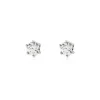 Boucles D'oreilles Puces Natalia Pl Platine Blanc Diamant-Histoire d'Or Hot