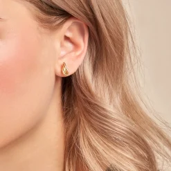 Histoire d'Or Boucles D'oreilles Puces Ninel Or Jaune