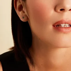 Boucles D'oreilles Puces De Zirconium-Histoire d'Or Hot