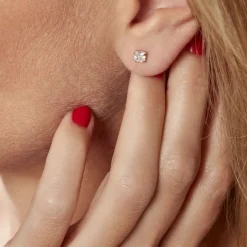 Boucles D'oreilles Puces Or Jaune Doreen Oxydes De Zirconium-Histoire d'Or Discount