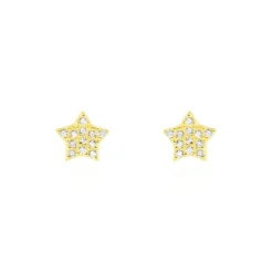 Boucles D'oreilles Puces Or Jaune Fragaria Oxydes-Histoire d'Or Clearance