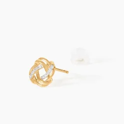 Histoire d'Or Boucles D'Oreilles Puces Otieno Or Jaune Diamant