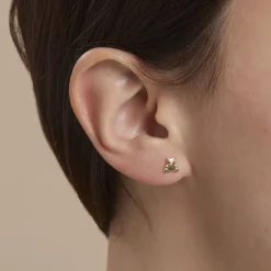 Boucles D'oreilles Puces Ours Or Or Jaune-Histoire d'Or Discount