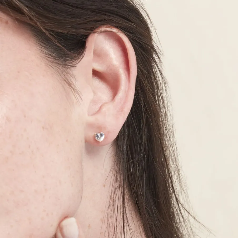 Histoire d'Or Boucles D'oreilles Puces Or Jaune Katherine Oxyde De Zirconium