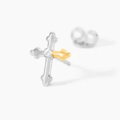 Boucles D'Oreilles Puces Or Jaune Oxyde De Zirconium-Histoire d'Or Outlet