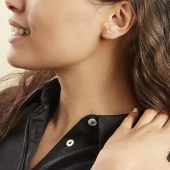 Boucles D'oreilles Puces Or Jaune Anaca Oxydes De Zirconium-Histoire d'Or