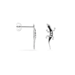 Boucles D'oreilles Puces Oya Argent Blanc Oxyde De Zirconium-Histoire d'Or Clearance