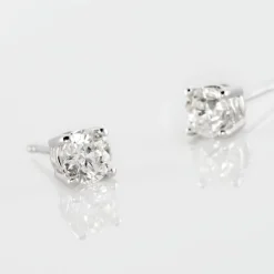 Histoire d'Or Boucles D'oreilles Puces Or Blanc Victoria Diamants