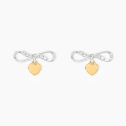 Boucles D'oreilles Puces Or Jaune Oxyde De Zirconium-Histoire d'Or Online