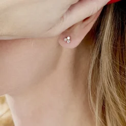 Histoire d'Or Boucles D'oreilles Puces Or Jaune Oxydes De Zirconium