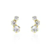 Histoire d'Or Boucles D'oreilles Puces Or Jaune Albizia Oxydes De Zirconium