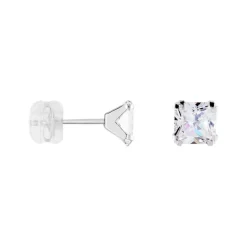 Histoire d'Or Boucles D'oreilles Puces Or Blanc Doreen Oxydes De Zirconium